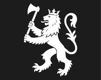 Norwegischer Löwe Wappen Vinyl Aufkleber Auto Fenster Laptop Norwegen Aufkleber