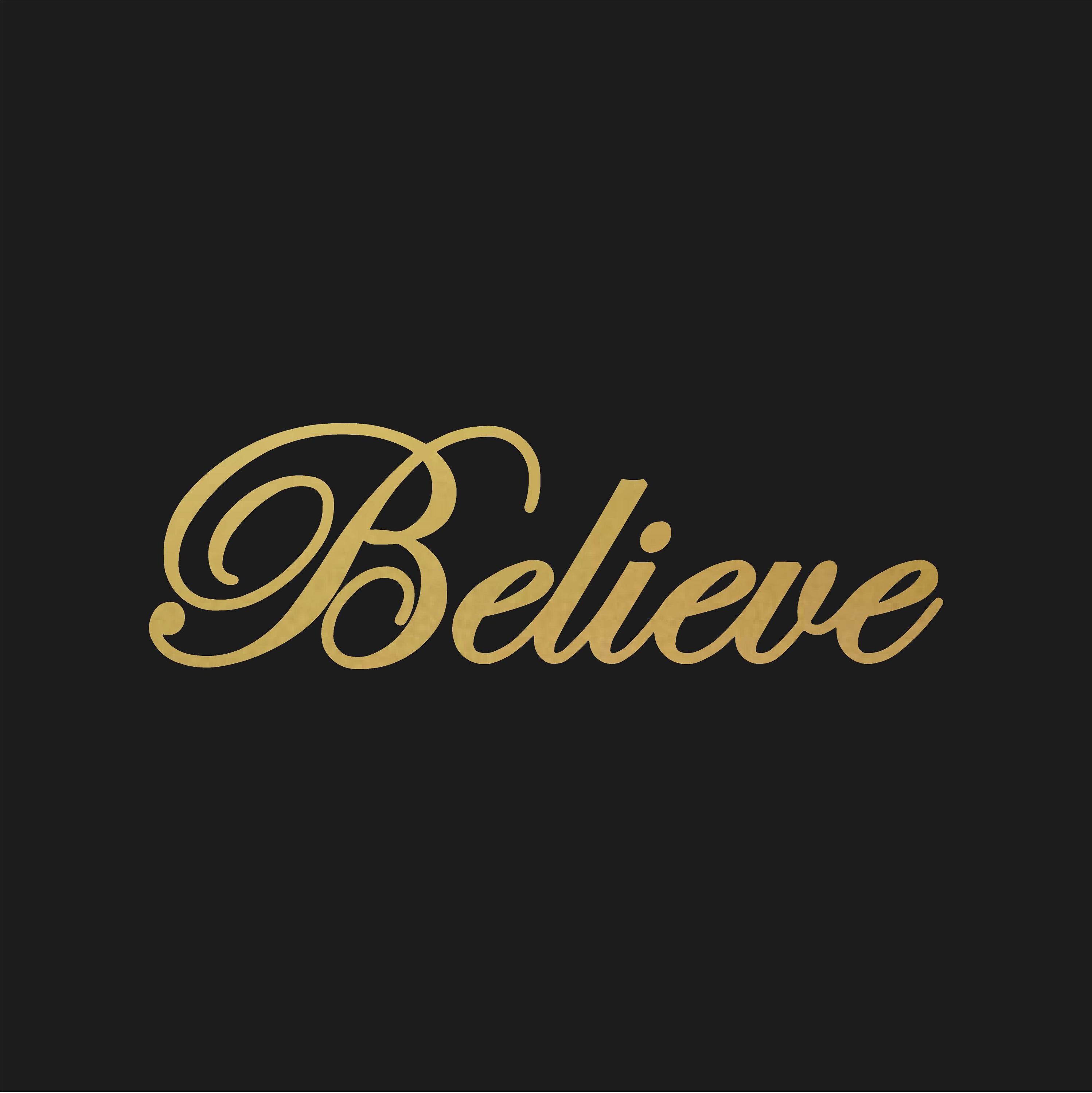 Believe Script Font Vinyl Sticker Decal Inspirational Motivational - Etsy