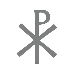 Chi Rho Christogram Vinyl Decal Jesus Christ Chrismon Sigla Window ...