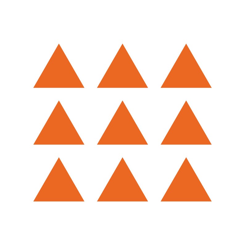 Set of 9 Triangle Shape Vinyl Decal Polygon Shape Symbol Sticker - Etsy