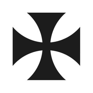 Cross Pattee Vinyl Decal Patty Cross Christian Religious Symbol Sticker ...