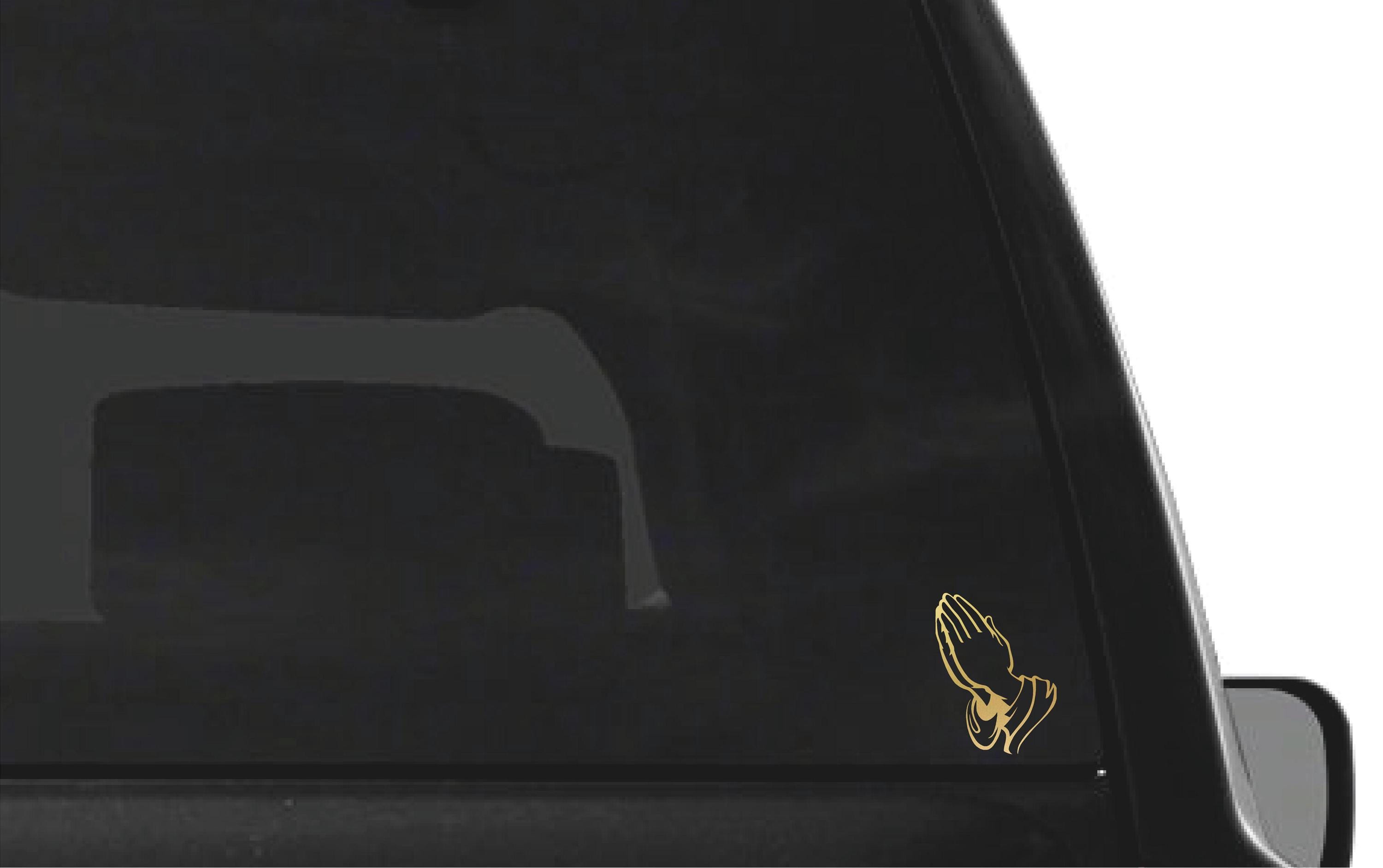 Detailed Prayer Hands Vinyl Decal Car Truck Window Praying Hand Sticker ...