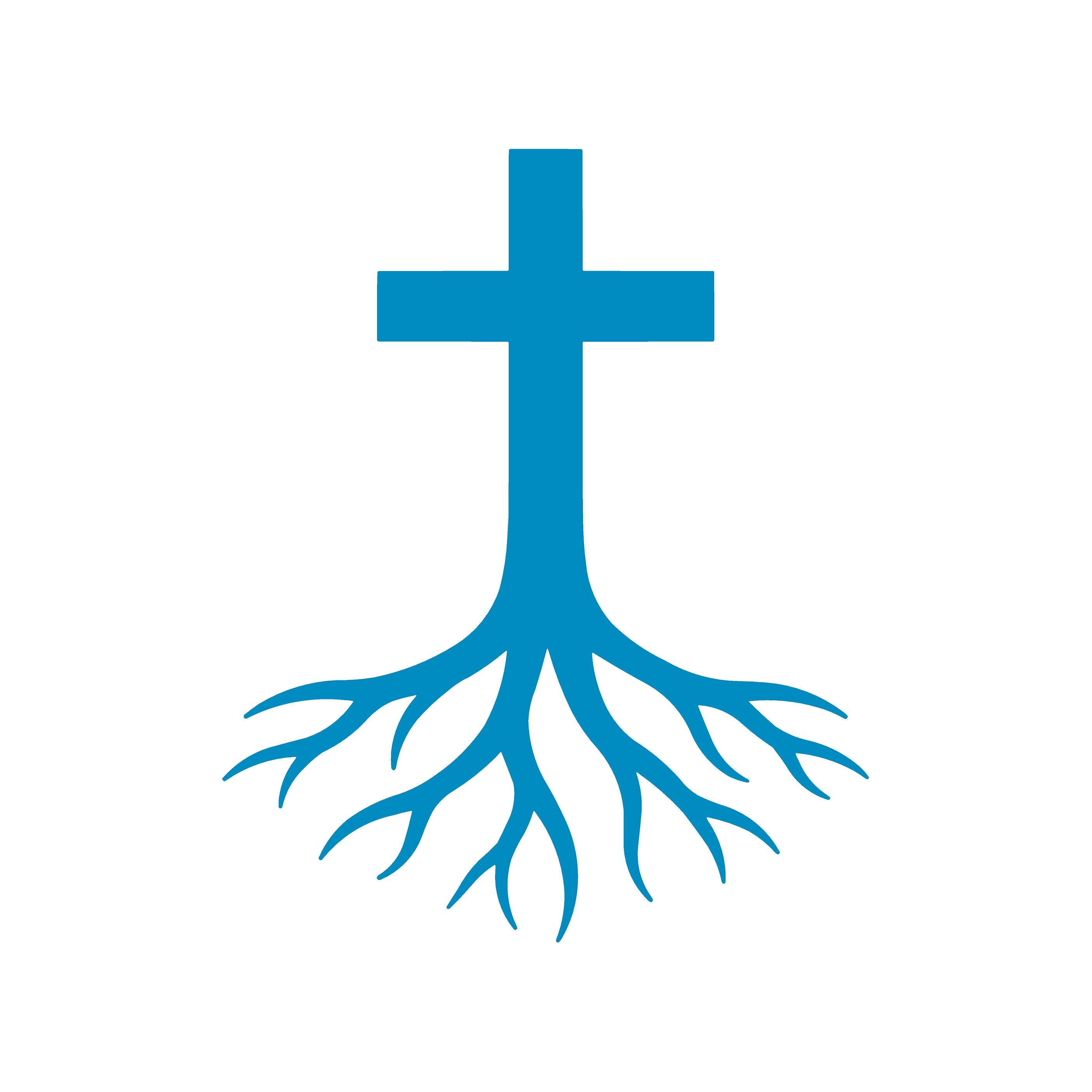 Coss With Roots Jesus Cross Roots Vinyl Decal Window Natural Cross Christian Laptop ...