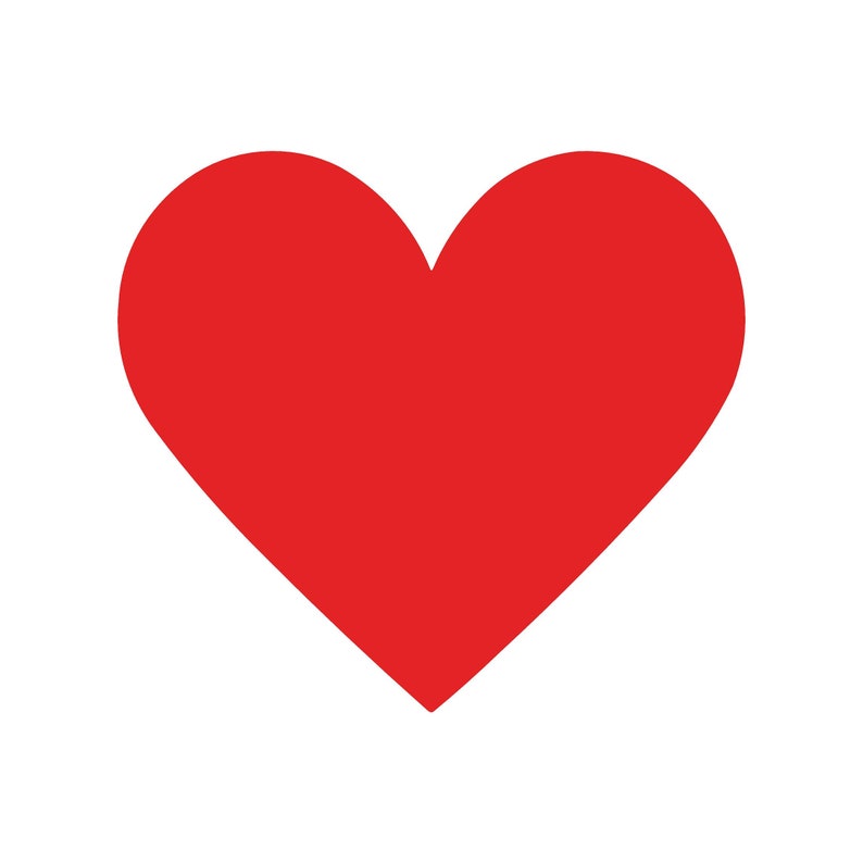 Herzform Vinyl Aufkleber Love Symbol Aufkleber Rot