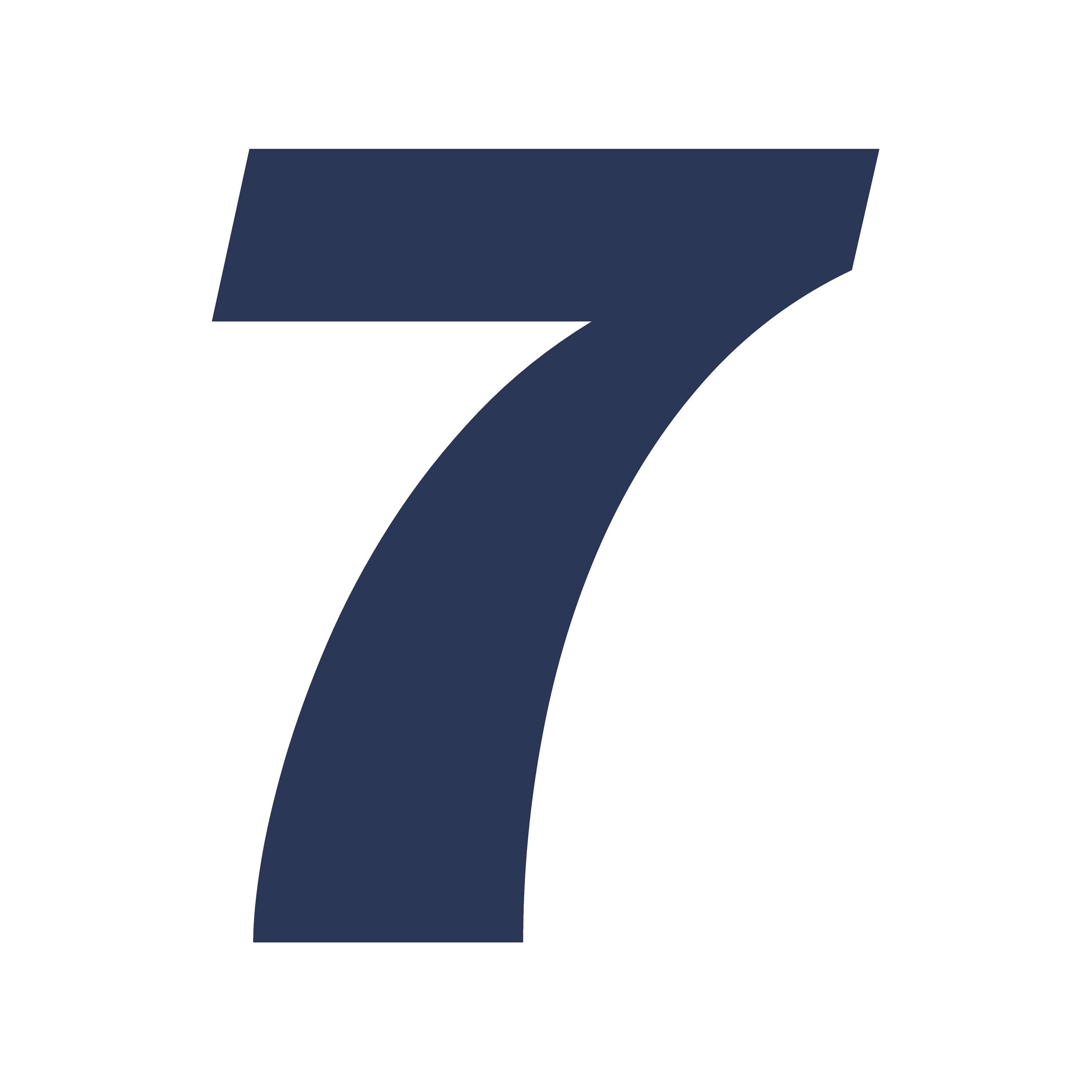 Racing Number 7 Font Vinyl Decal Seven Race Sports Font Sticker - Etsy