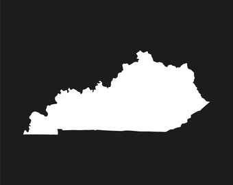 Kentucky State Umriss Vinyl Aufkleber Aufkleber