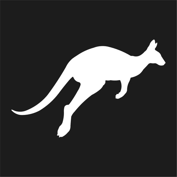 Kangaroo Vinyl Decal Sticker Car Window Laptop Silhouette - Etsy