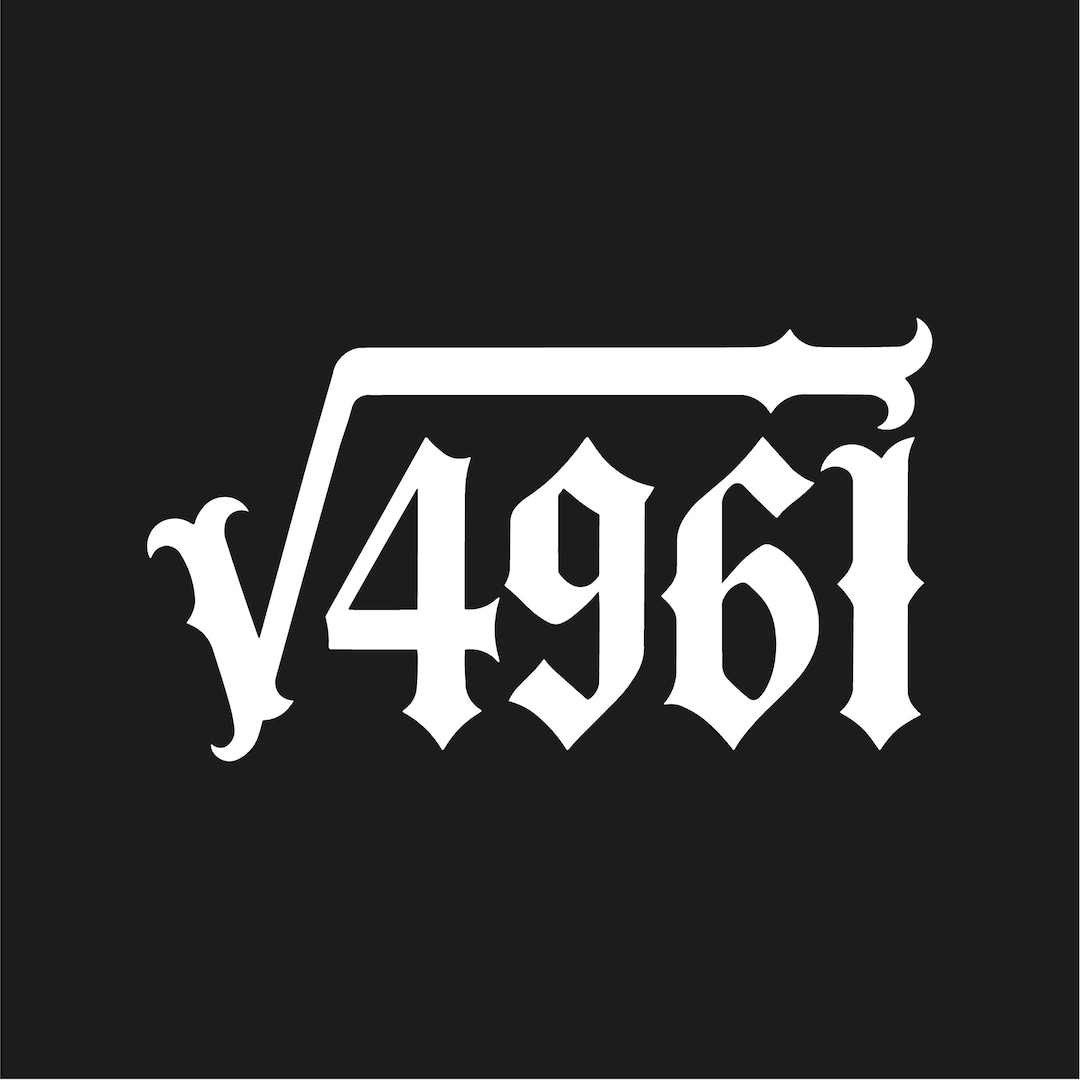 Square Root of 4761 Vinyl Decal √4761 Number Equals 69 Sticker - Etsy