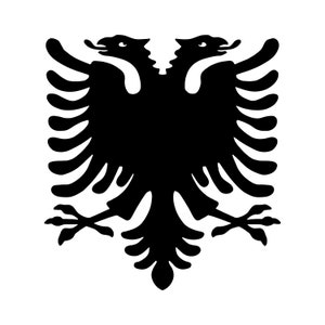 Albansk örn vinyldekal klistermärke