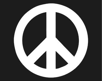 Peace Shape Vinyl Decal Peace symbol Sticker