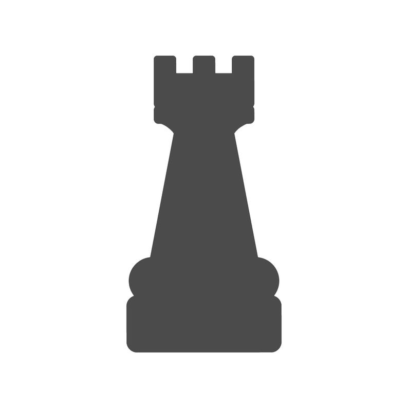 Castle Rook Chess Piece Vinyl Decal Sticker Rook Sticker - Etsy