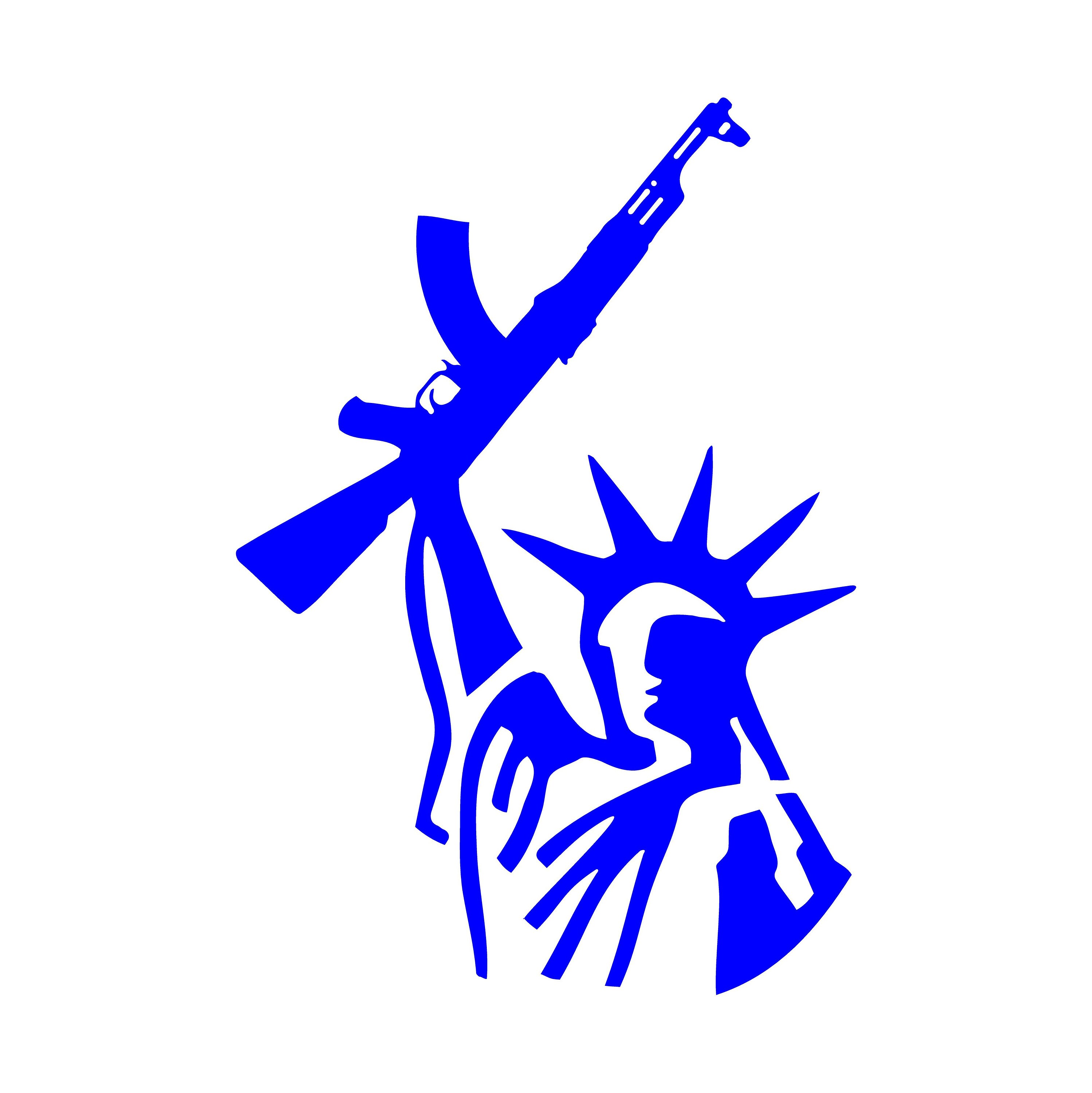 Statue of Liberty With AK Rifle Gun Rights Vinyl Decal Car Truck Window ...