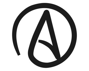 Atheist symbol Decal Atheist symbol Phone Window Vinyl Decal Sticker