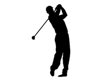 Golf Player vinyl decal golfer sticker
