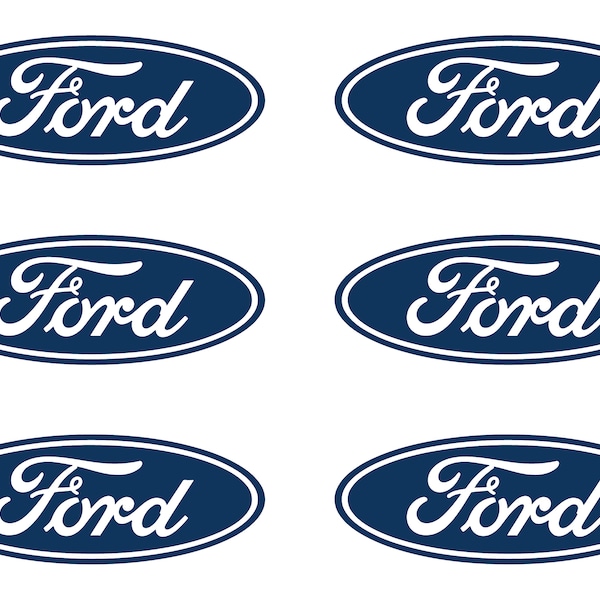Small Ford Logo 6 Small Vinyl Decals Sticker decal 2" 3" Ford Symbol Stickers