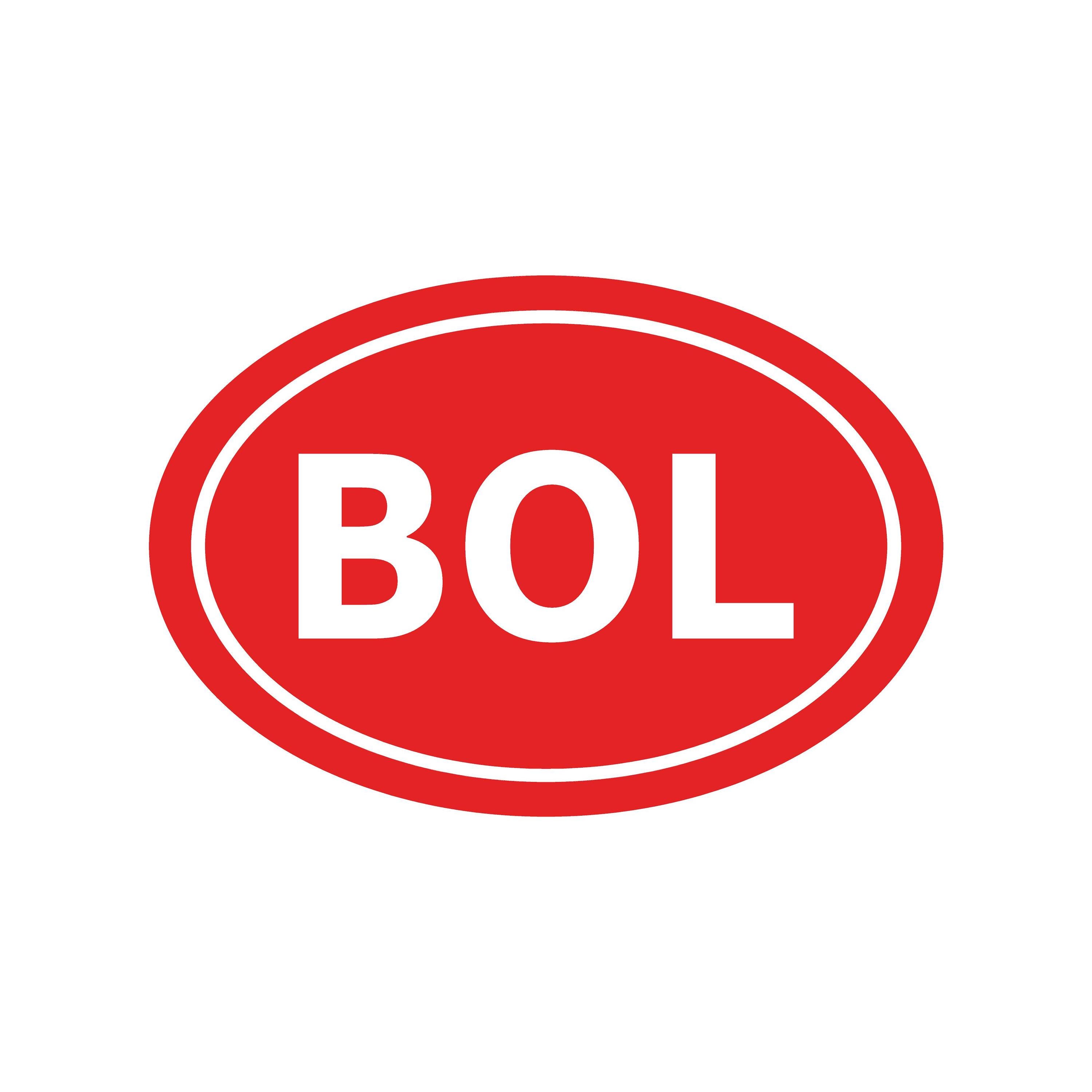 Bolivia Country Initials Vinyl Decal Window Oval BOL Sticker - Etsy
