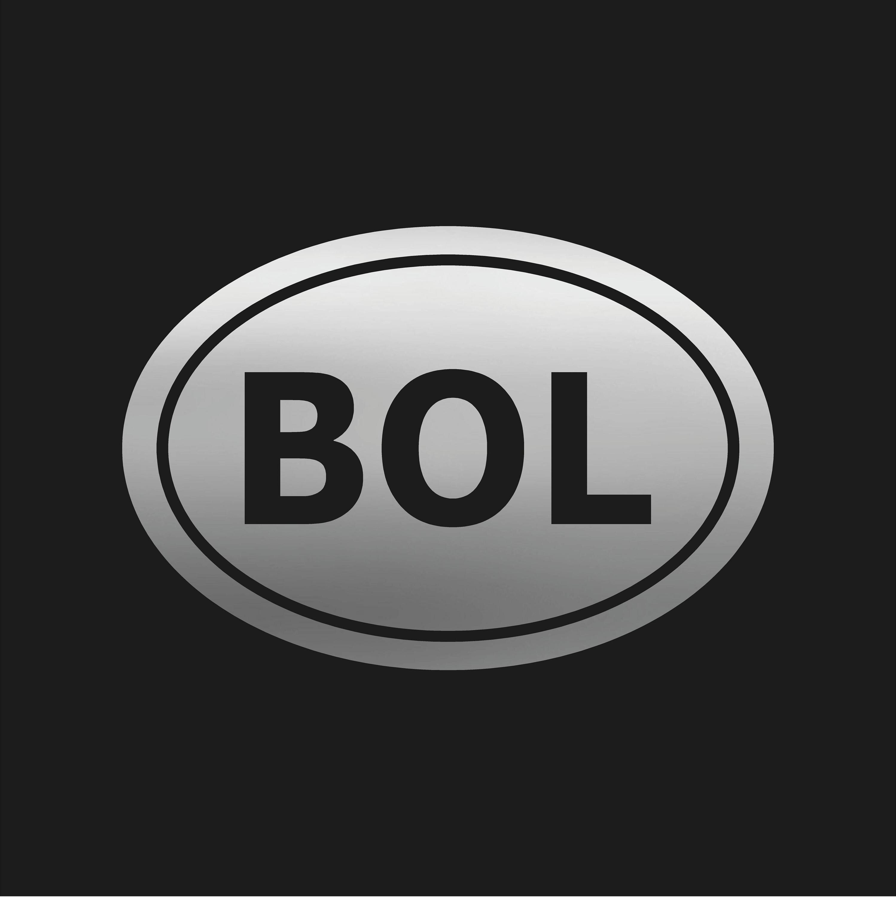 Bolivia Country Initials Vinyl Decal Window Oval BOL Sticker - Etsy