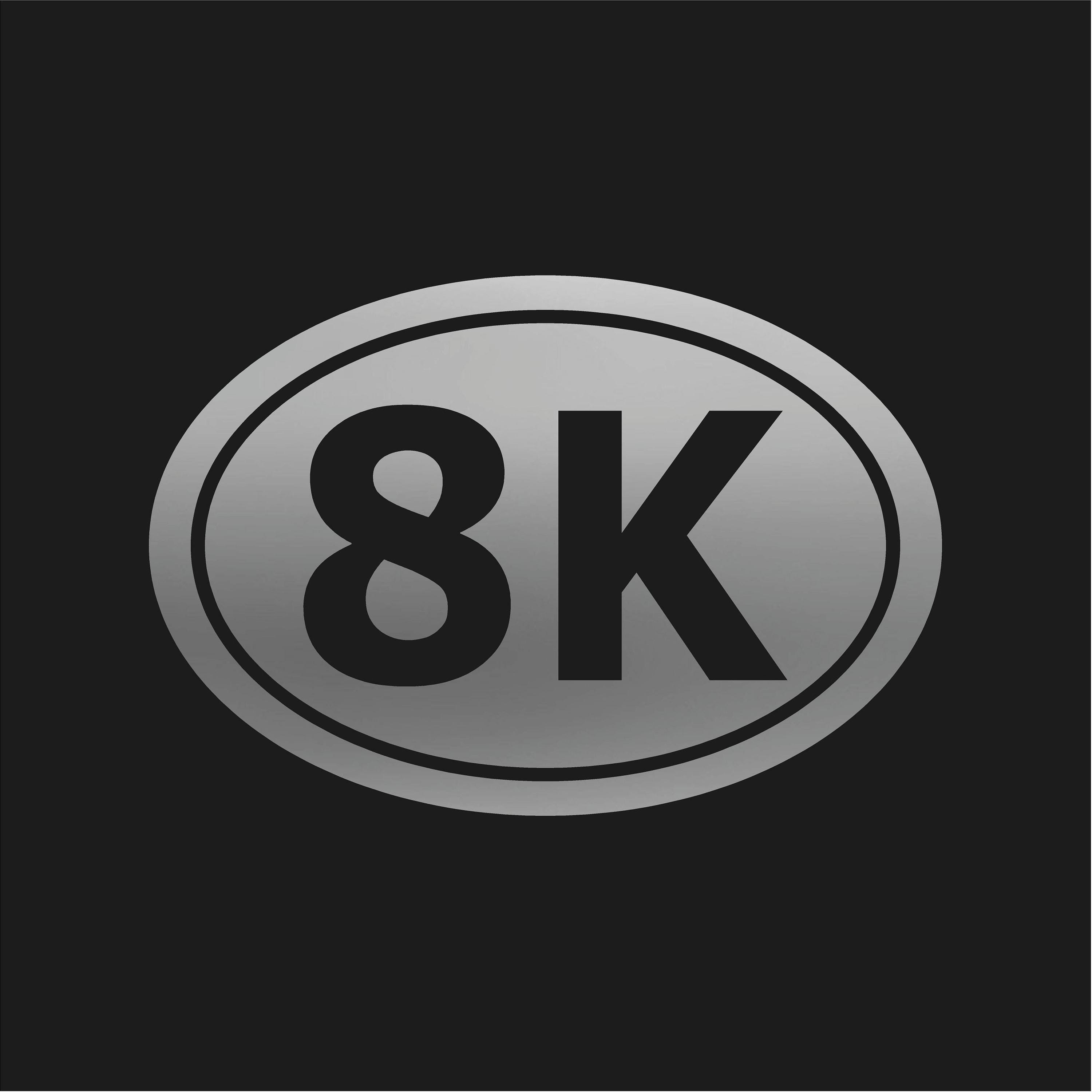 8K Oval Running Vinyl Decal Running Race Sticker - Etsy