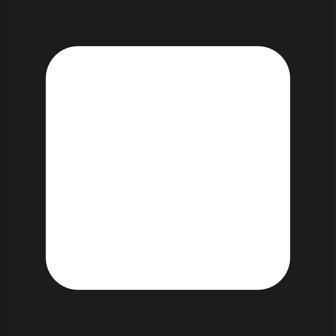 Rounder Square Shape Rounded Square Shape Vinyl Decal Box Shape Sticker - Etsy