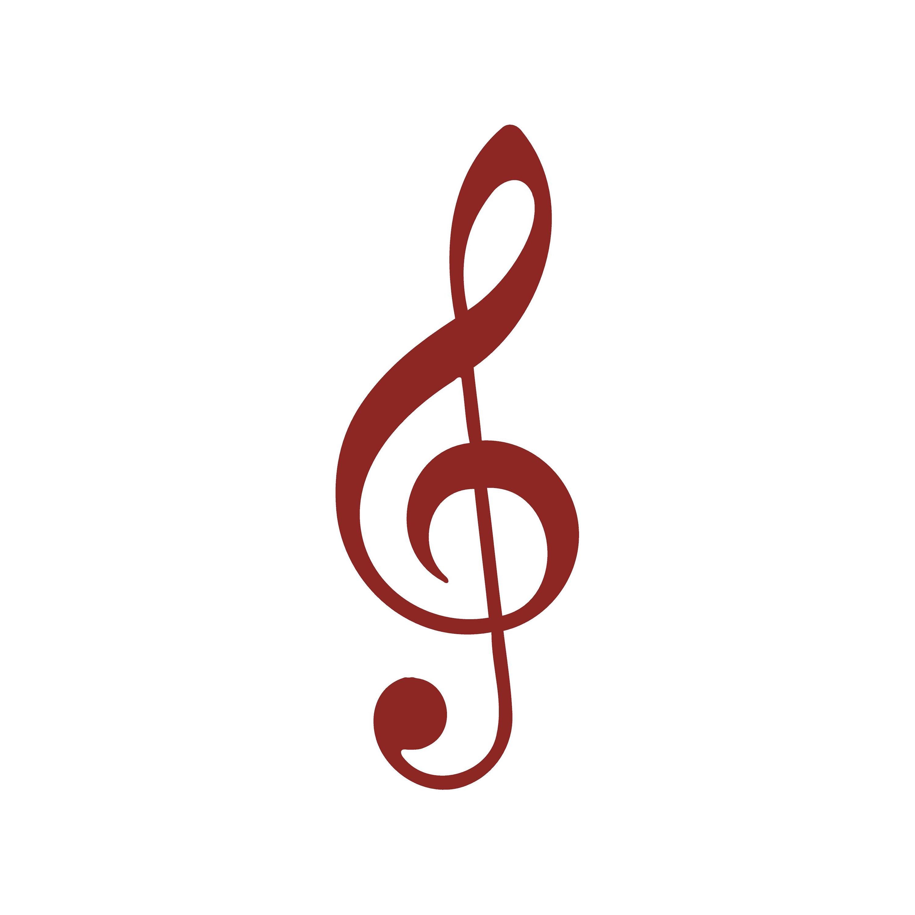 G-clef Music Note Vinyl Decal Treble Clef Laptop Car Sticker - Etsy