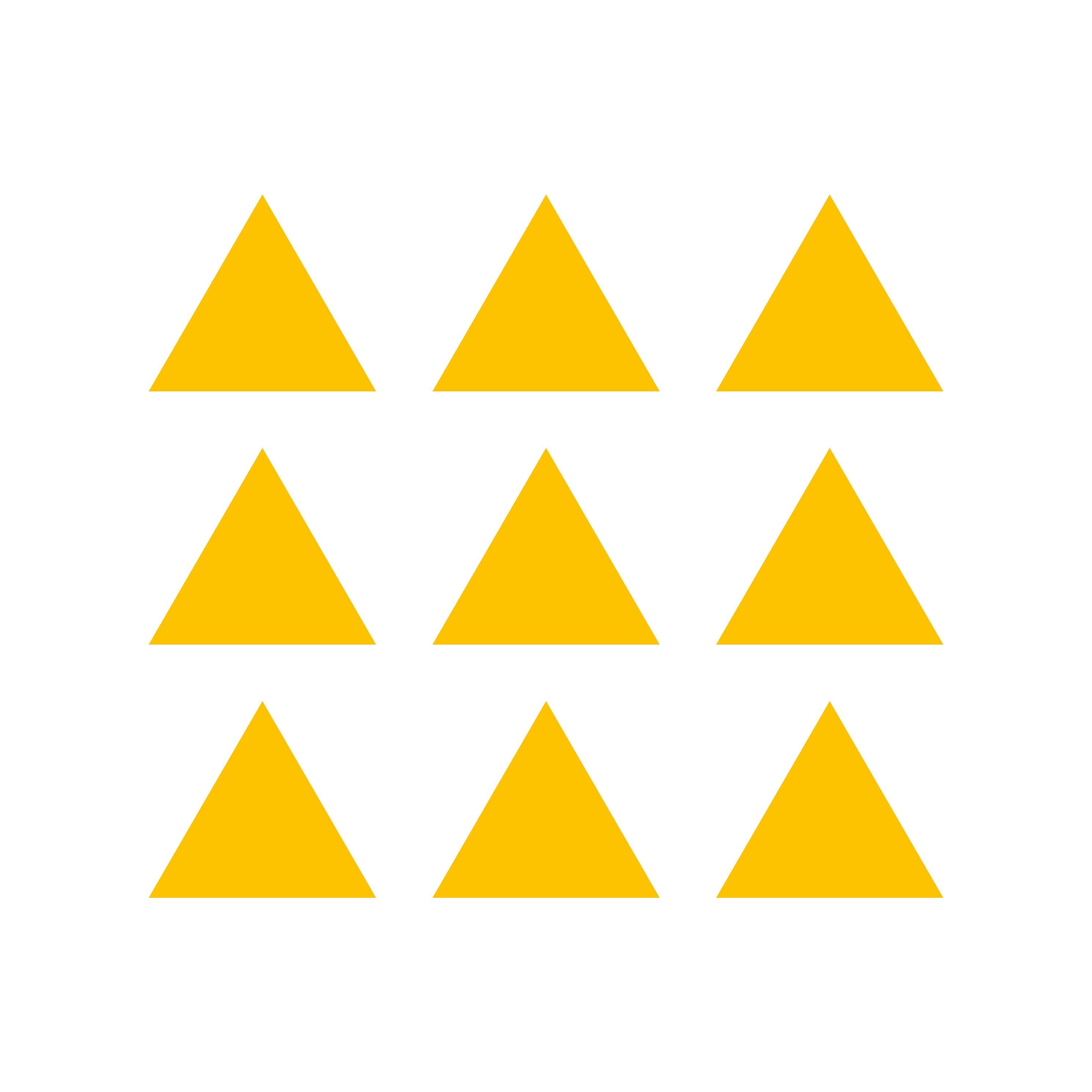 Set of 9 Triangle Shape Vinyl Decal Polygon Shape Symbol Sticker