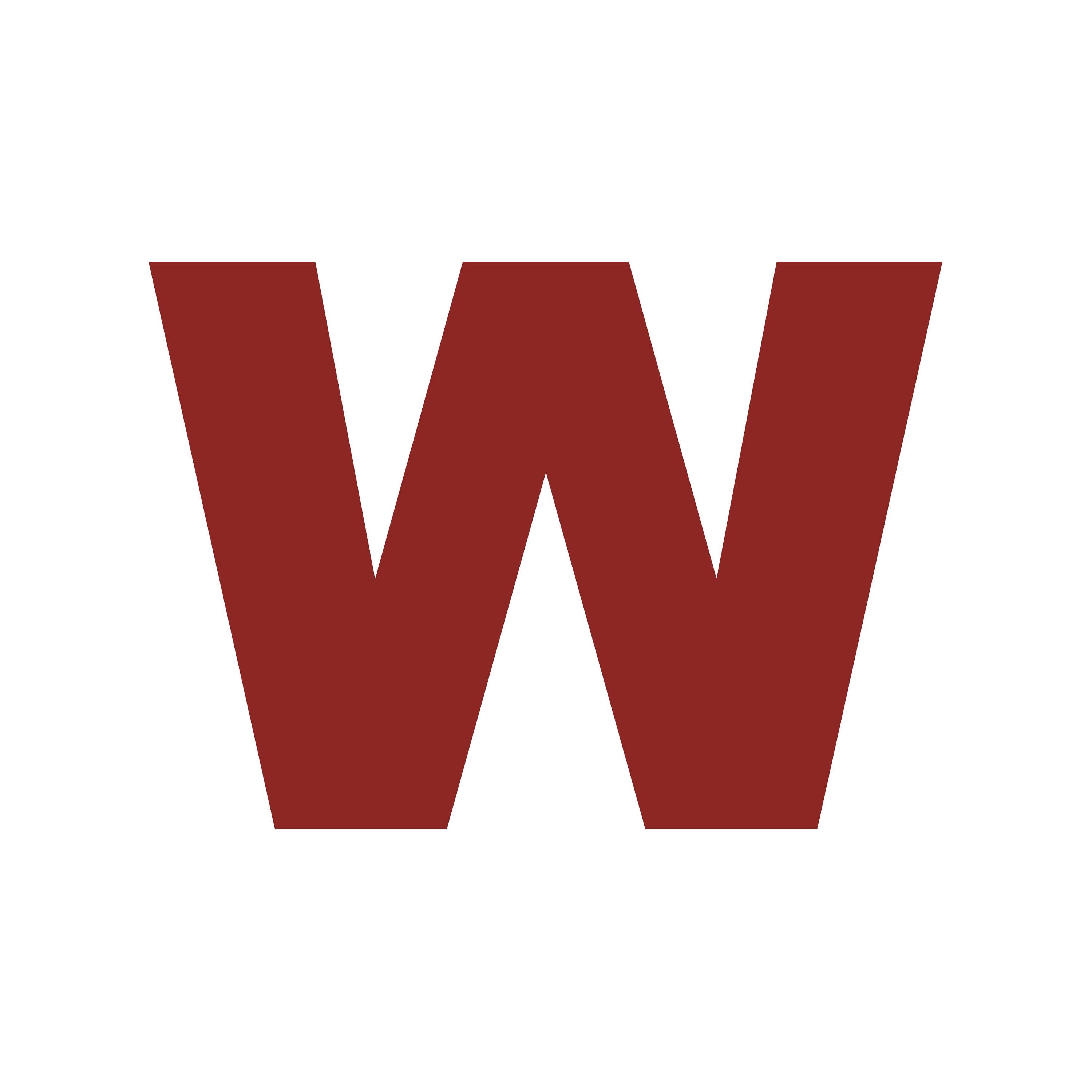 Letter W Initial Arial Black Font Vinyl Sticker Decal Monogram Diploma ...
