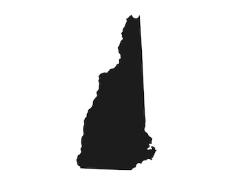 New Hampshire state Outline Vinyl Decal Car Window Laptop NH Sticker