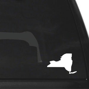 New York State Outline Vinyl Decal Sticker - Etsy