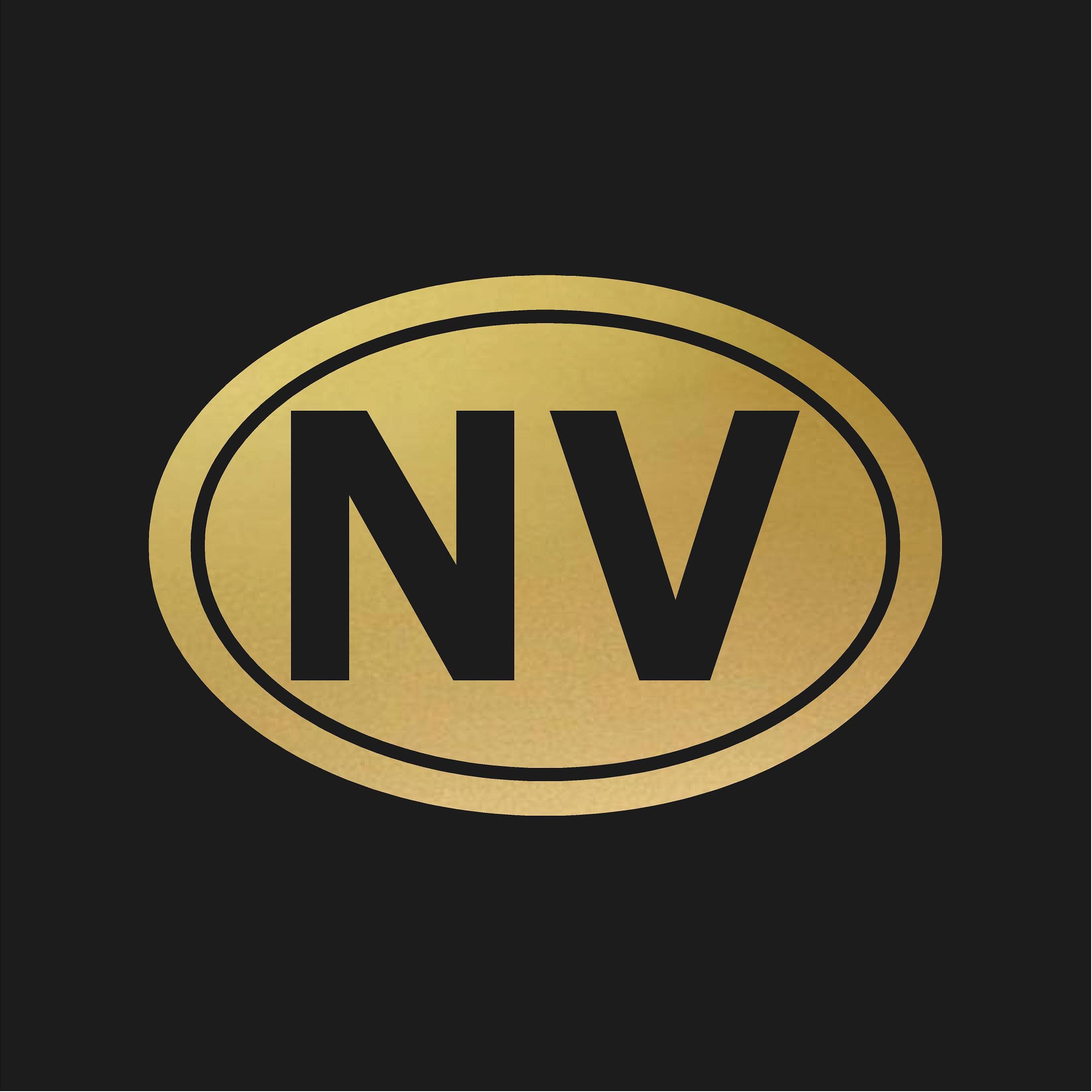 Nevada NV Initials Vinyl Decal Window Oval NV Laptop Sticker - Etsy