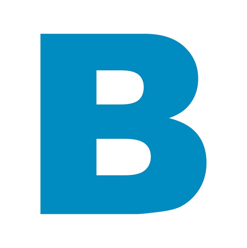 Letter B Initial Arial Black Font Vinyl Sticker Decal Monogram Diploma ...