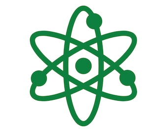 Science Atom Vinyl Decal Atomic Symbol Sticker - Etsy