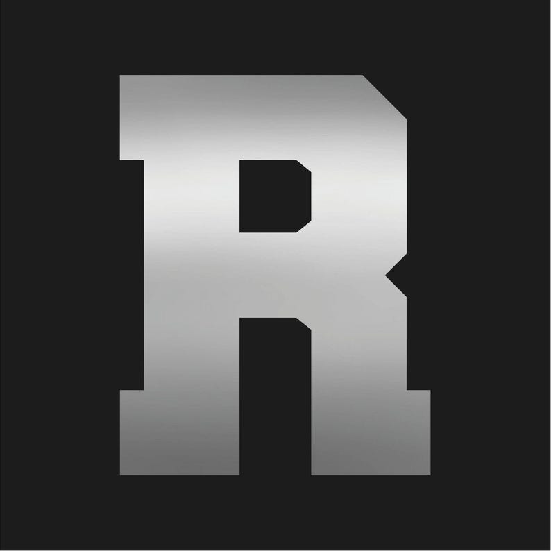 Letter R Varsity Font Vinyl Decal Bold Sports Team Font Sticker - Etsy