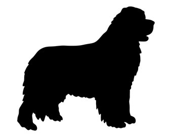 Newfoundland Vinyl Decal Car Window Laptop Dog Breed Silhouette Sticker