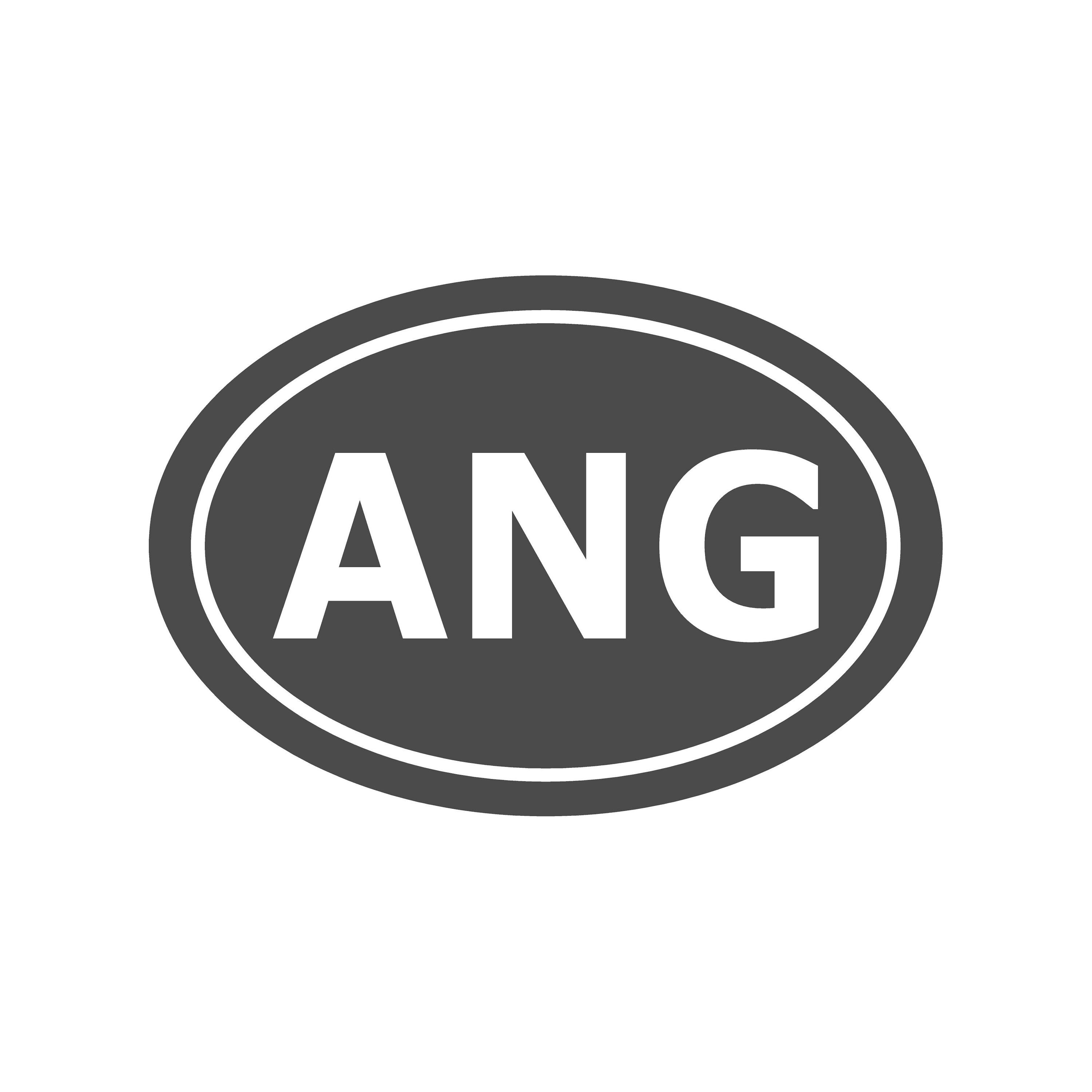 Angola Country Initials Vinyl Decal Window Oval ANG Sticker - Etsy