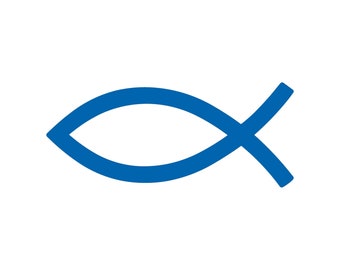 Jesus Fish Decal Jesus Sticker Christian Fish Symbol Car Sticker