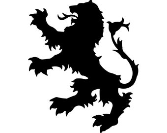 English Coat Of Arms Lion Vinyl Decal sticker