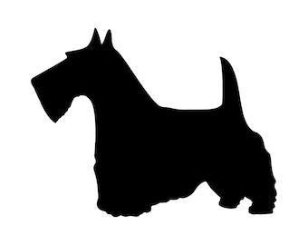 Scottish Terrier Vinyl Aufkleber Auto Fenster Laptop Hund Silhouette Aufkleber