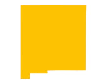 New Mexico state Outline Vinyl Decal NM sticker