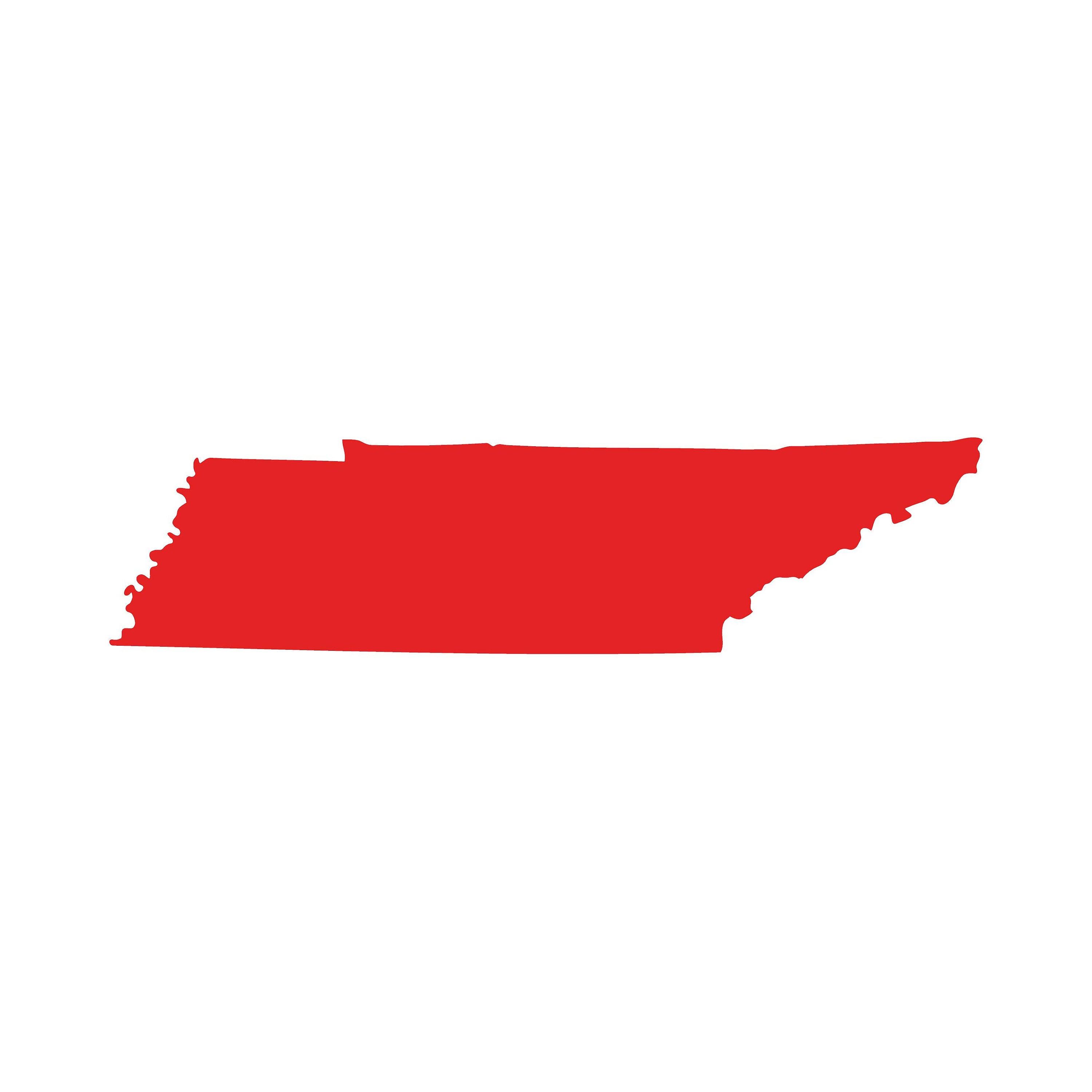 Tennessee Outline Vinyl Decal Sticker | TN State Graphic | WarlordOne S2084