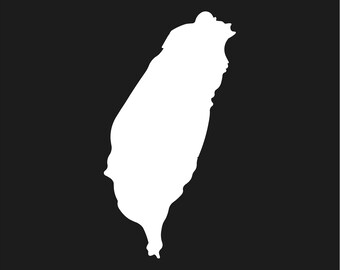 Taiwan country outline Vinyl Decal Car Window Laptop Sticker