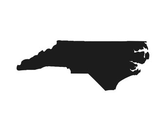 North Carolina state Outline Vinyl Decal sticker