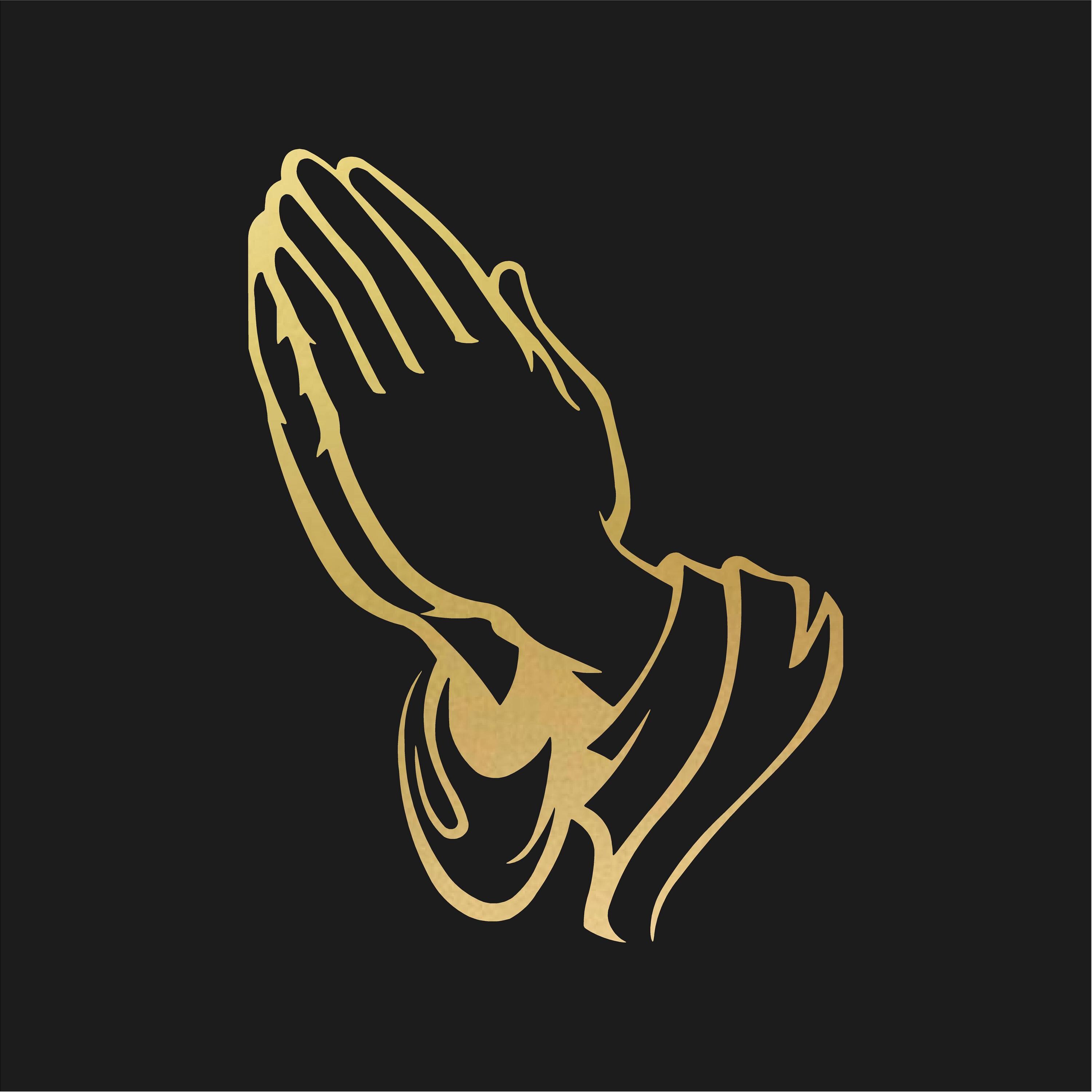 Detailed Prayer Hands Vinyl Decal Car Truck Window Praying Hand Sticker ...