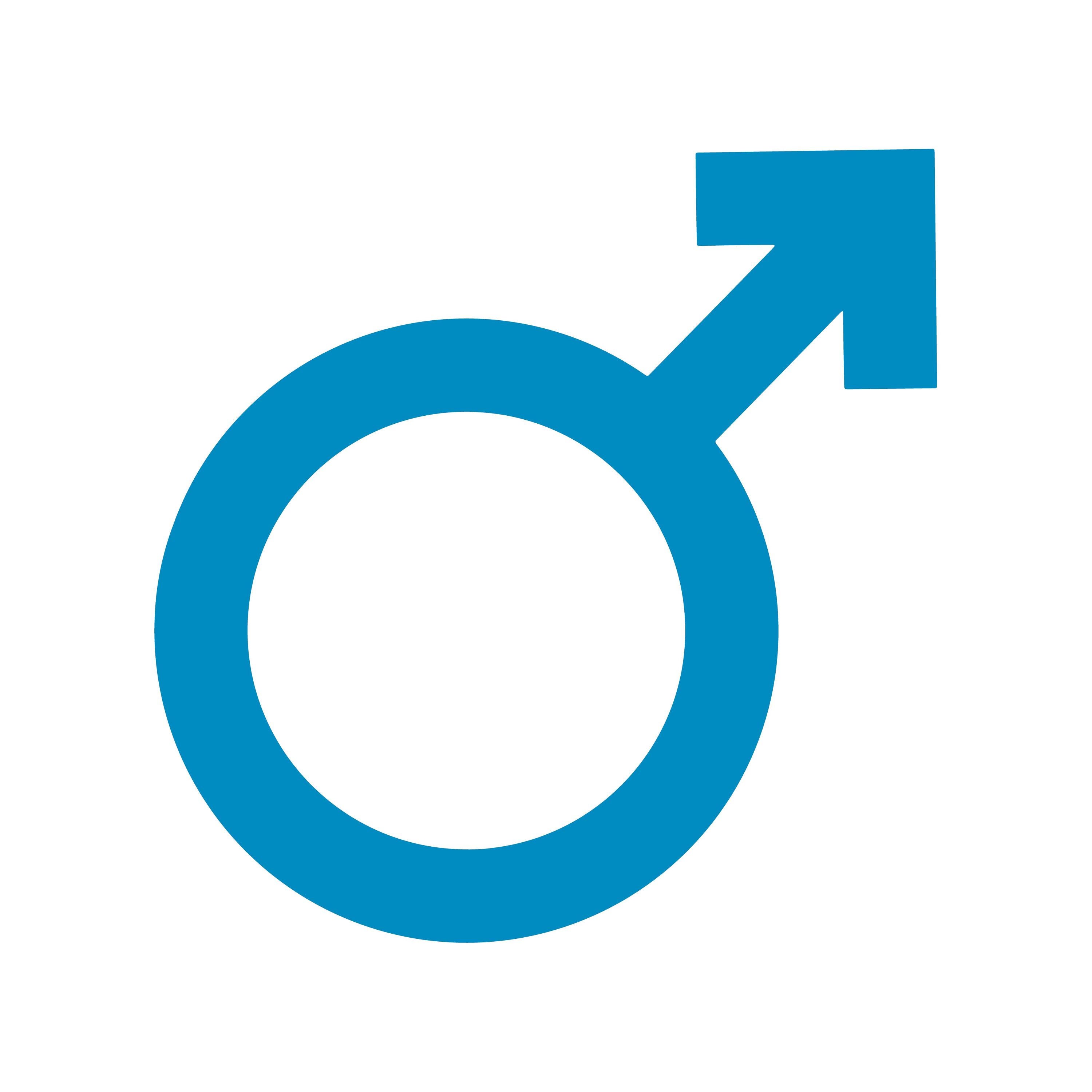 Male Symbol Sticker Vinyl Decal Masculine Gender - Etsy