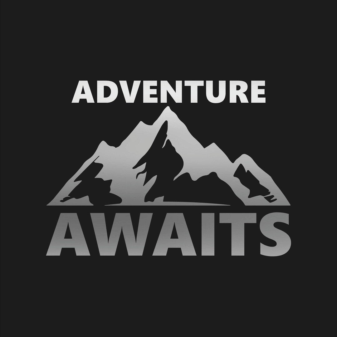 Adventure Awaits Vinyl Decal Mountain Silhouette Car Sticker - Etsy