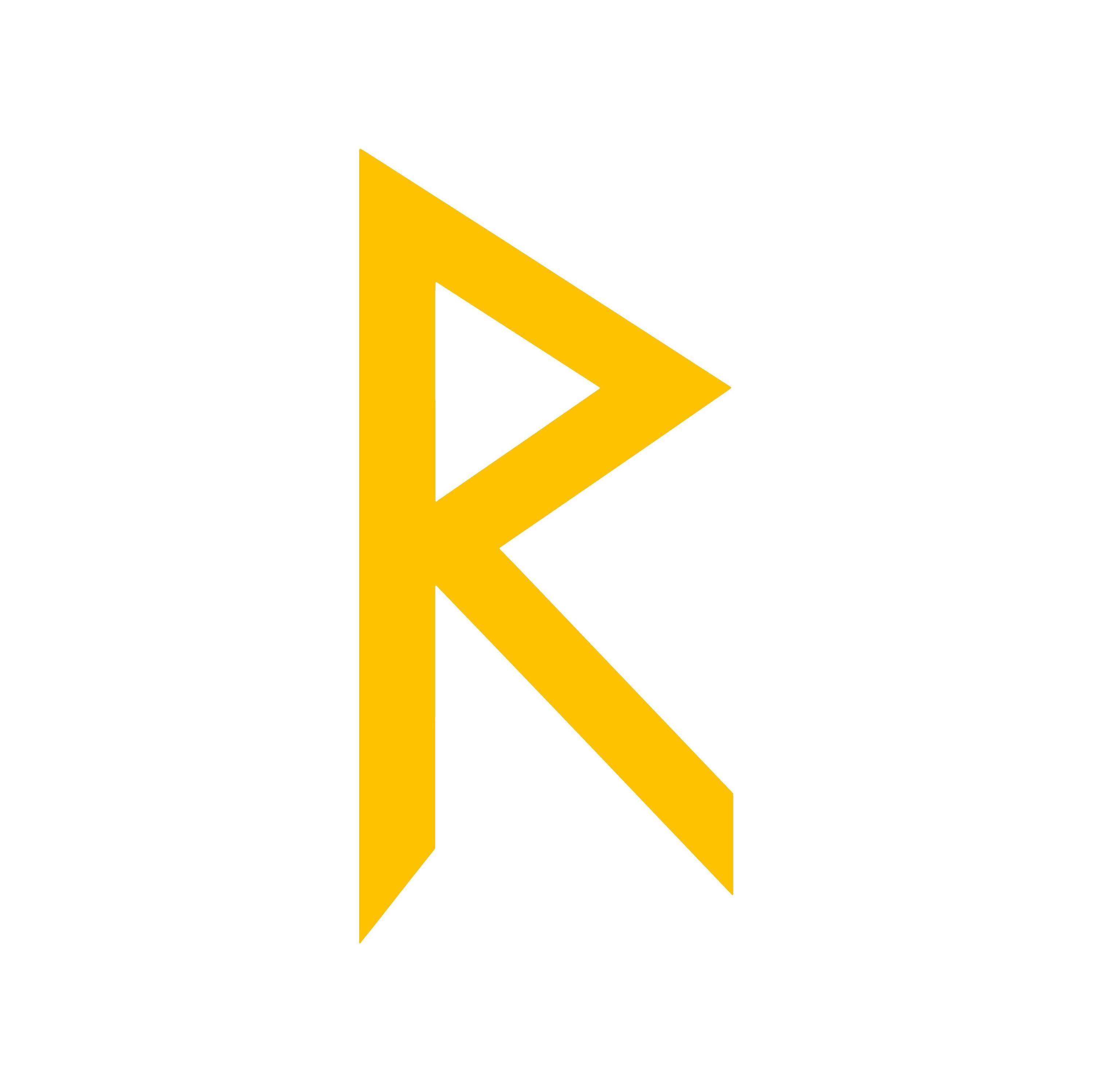 R Rad Ride Viking Rune Vinyl Decal Car Window Laptop Letter Symbol ...