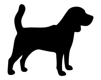 Beagle Vinyl Aufkleber Aufkleber Auto Fenster Laptop Hund Silhouette