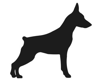 Miniature Pinscher Dog Breed Vinyl Decal Car Window Laptop Miniature Sticker