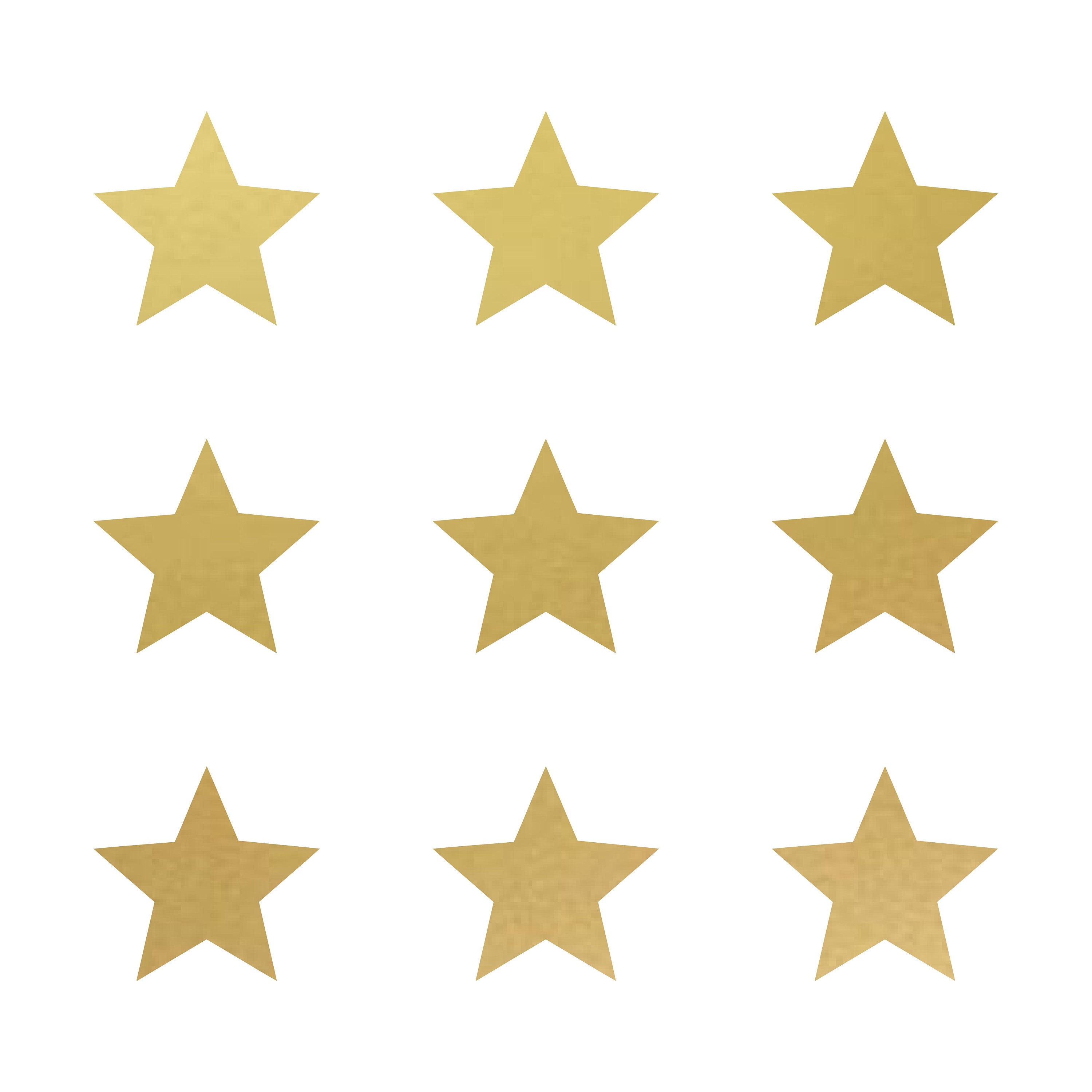 Star Symbol Vinyl Decal sticker Set of 9