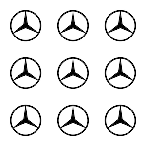 Calcomanía de pared con logotipo de Mercedes-Benz AMG deporte carreras  decoració