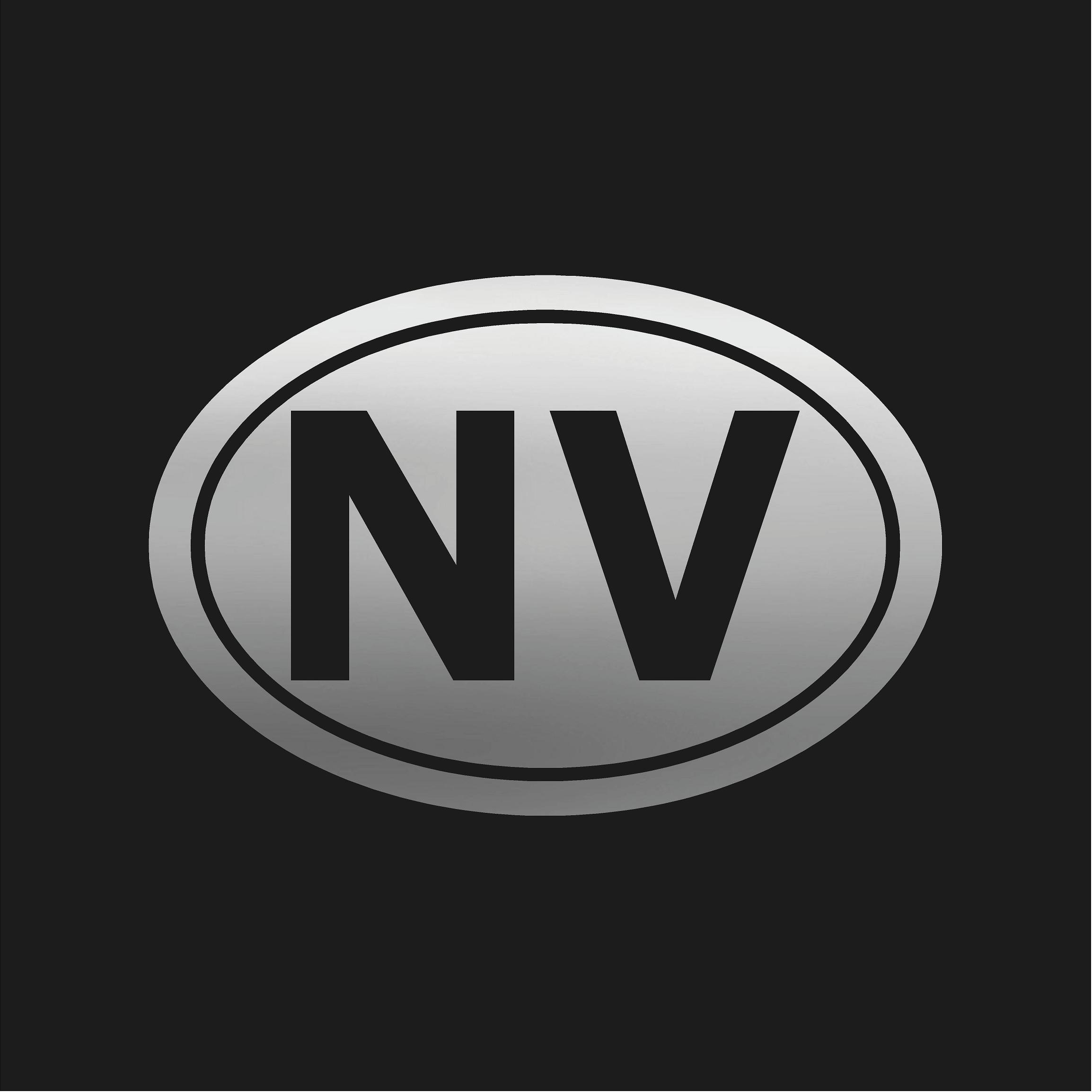 NVCLEAR NV LOGO （Vintage Green×White） Nevada NV Initials Vinyl Decal Window Oval NV Laptop Sticker - Etsy